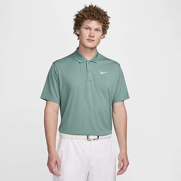 Nike green golf shirt online